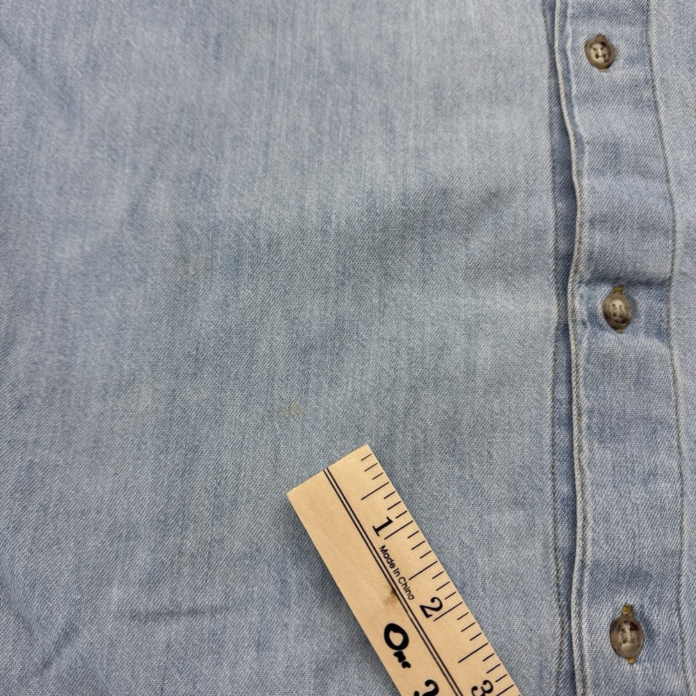 Vintage Guess Denim Jean Button Shirt - Picture 6 of 8